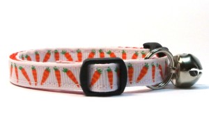 Easter Carrots Breakaway Cat Collar by Swanky Kitty